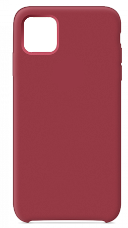 Чехол - накладка для iPhone 12/12 Pro (6.1), Silicon Case, бордовый