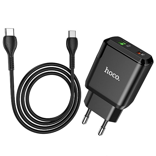   , 1 USB 3.0 QC+1 PD 20W (N5), HOCO, Type-C to Type-C, 