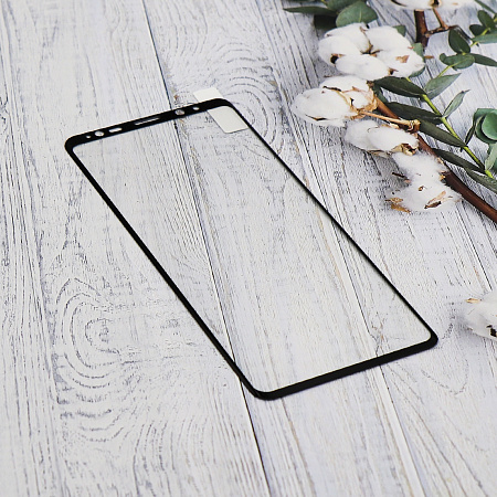 Защитное стекло на Samsung Galaxy S8/S9, 3D Full Glue, черное, X-CASE