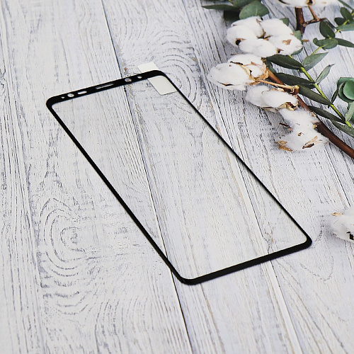 Защитное стекло на Samsung Galaxy S8/S9, 3D Full Glue, черное, X-CASE