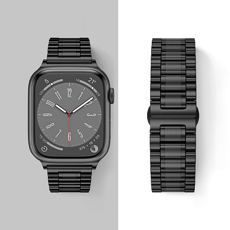 Ремешок на руку для Apple Watch 38/40/41/42 мм, HOCO, WA32, стальной, черный