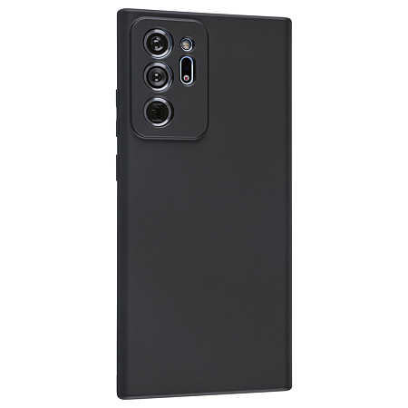 Чехол силиконовый для Samsung Galaxy Note 20 Ultra, с микрофиброй внутри, с защитой камеры, X-CASE, черный