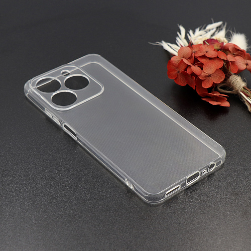 Чехол силиконовый для Realme C61/C63, с защитой камеры, X-CASE, прозрачный