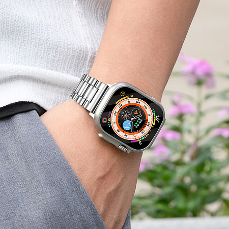 Ремешок на руку для Apple Watch 38/40/41/42 мм, HOCO, WA32, стальной, серебристый