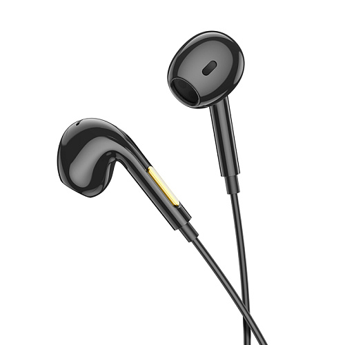 Проводные наушники M92, Plumelet wire-controlled earphones with mic, HOCO, черные