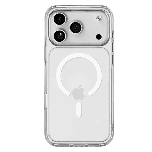 Чехол силиконовый для iPhone 17 Pro Max, Магнитный (MagSafe), X-CASE, прозрачный