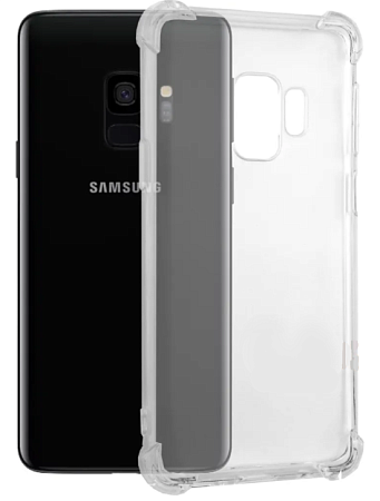 Чехол силиконовый для Samsung G960, Galaxy S9, усиленные края, X-CASE, прозрачный