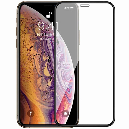Защитное стекло на iPhone XS Max/11 Pro Max (6.5), Silk Screen Full Glue, черный, X-CASE