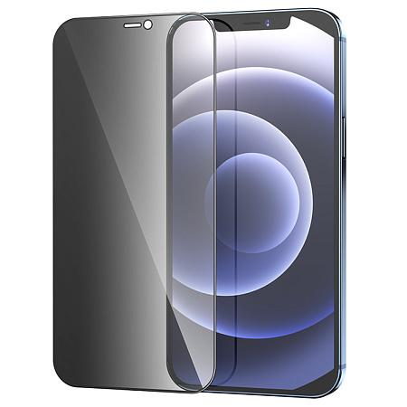 Защитное стекло на iPhone 12 (6.1)/12 PRO (6.1), Privacy, черное, X-CASE