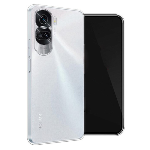 Чехол силиконовый для Honor 90 Lite/X50i (5G), с защитой камеры, X-CASE, прозрачный