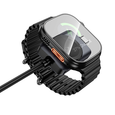 Беспроводное зарядное устройство, CW66 iWatch, Type-C, HOCO, с кабелем Type-C, черный