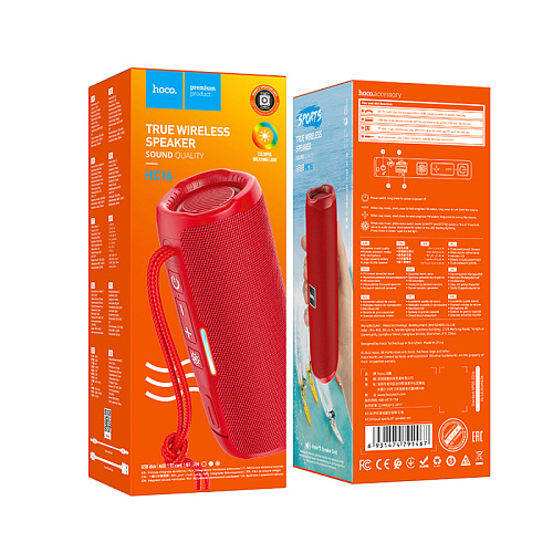 Колонка HC16 Vocal sports BT speaker, HOCO, красный