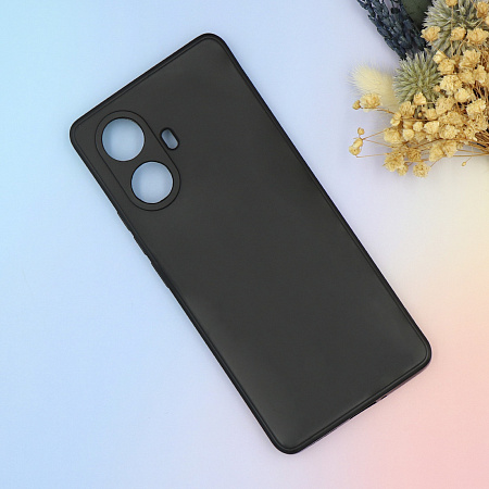 Чехол силиконовый для Realme 10 Pro+ (5G), с микрофиброй внутри, с защитой камеры, X-CASE, черный