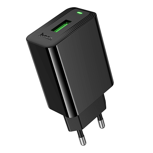 Сетевое зарядное устройство, 1 USB 3.0 QC (CS92A), HOCO, черный