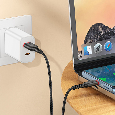 USB Кабель Type-C, HOCO, X59, 3м, черный