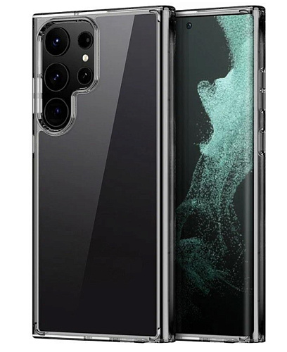 Чехол силиконовый для Samsung Galaxy S23 Ultra, X-CASE, прозрачный