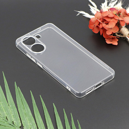 Чехол силиконовый для Xiaomi Poco X7 Pro (5G) / Turbo 4 (5G), с защитой камеры, X-CASE, прозрачный