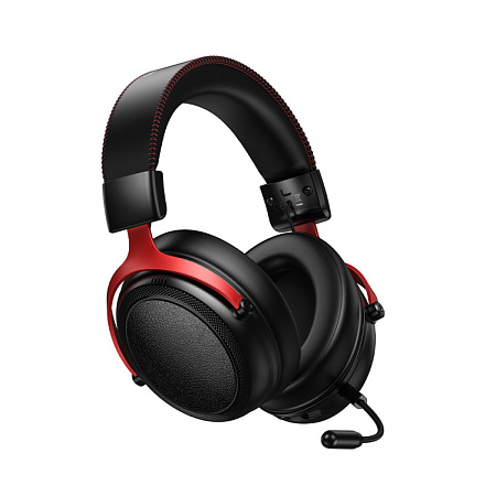 Проводные наушники W116, HOCO, подключение: беспроводное(2,4гГц/BT) проводное(USB-A/USB-C), игровые с микрофоном, черный
