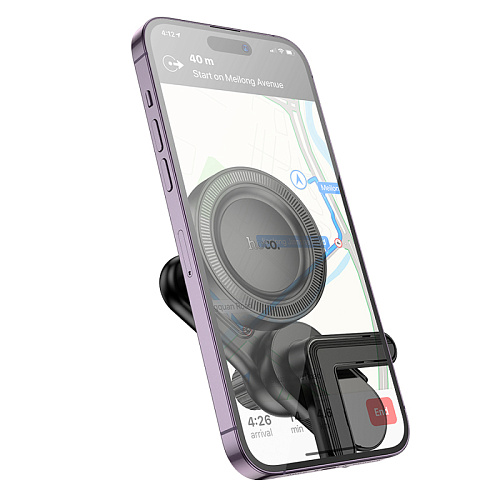 Держатель автомобильный на угол дисплея Magsafe, H57, HOCO, черный Держатель автомобильный на угол дисплея Magsafe, H57, HOCO, черный