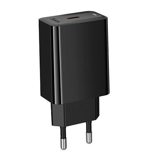 Сетевое зарядное устройство, 1 PD 20W  (CS93A), HOCO, цвет черный