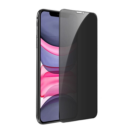 Защитное стекло на iPhone XR/11 (6.1), Privacy, черное, X-CASE