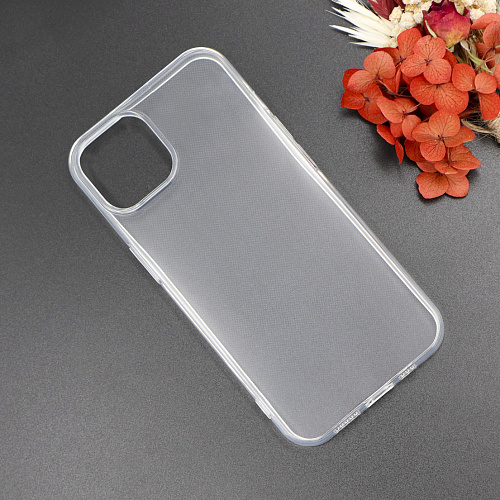 Чехол силиконовый для iPhone 14 (6.1), X-CASE, цвет прозрачный