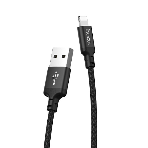 USB дата кабель Lightning, HOCO, X14, черный