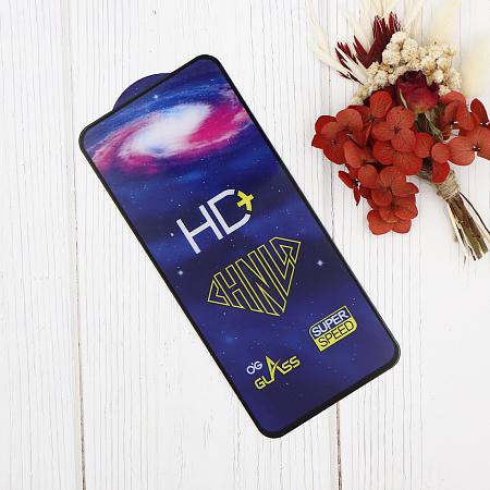 Защитное стекло на Xiaomi Redmi Note 14 (4G), HD, черный, X-CASE