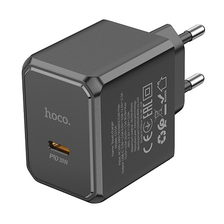 Сетевое зарядное устройство, 1 PD 30W (CS15A), HOCO, черный