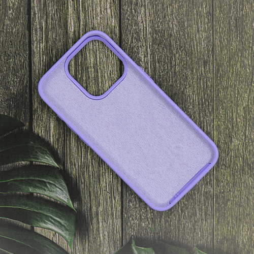 Чехол-накладка для iPhone 15 Pro, Silicon Case, магнитный (MagSafe), без лого, X-CASE, сиреневый