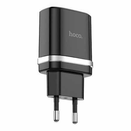 Сетевое зарядное устройство, 1 USB 3.0A (C12Q), HOCO, черный
