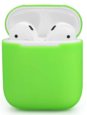 Чехол силиконовый для Airpods 1/Airpods 2 case, X-CASE, зеленый