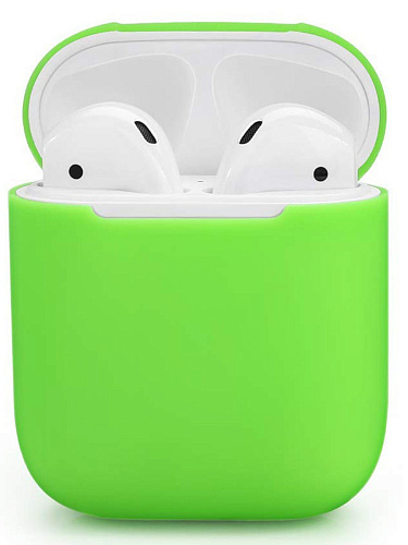 Чехол силиконовый для Airpods 1/Airpods 2 case, X-CASE, зеленый