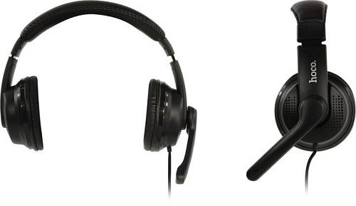 Проводные наушники W103, HOCO, игровые с микрофоном, черные
