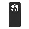 Чехол силиконовый для Xiaomi 15 Ultra (5G), с микрофиброй внутри, с защитой камеры, X-CASE, черный