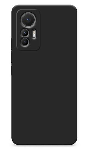 Чехол силиконовый для Xiaomi 12 Lite, c защитой камеры, X-CASE, черный