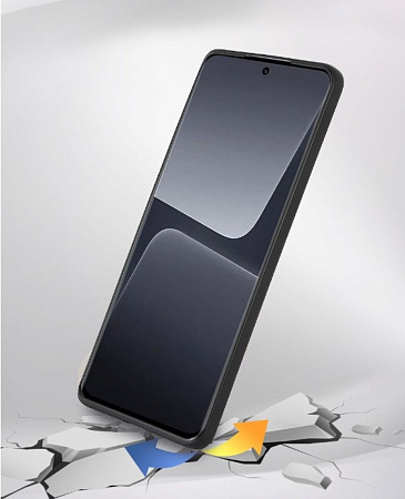 Чехол силиконовый для Xiaomi 13 Pro, с защитой камеры, X-CASE, черный
