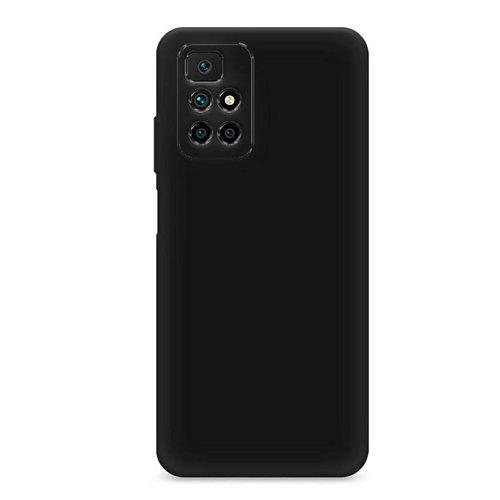 Чехол силиконовый для Xiaomi Redmi 10/10 (2022)/ Note 11S (5G), с микрофиброй внутри, с защитой камеры, X-CASE, черный