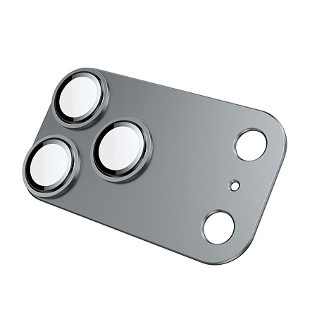 Защитное стекло для iPhone 17 Pro, V16, HOCO, на заднюю камеру, алюминий, серый