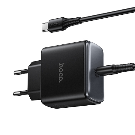 Сетевое зарядное устройство, 1 PD 65W (C159A), HOCO, Type-C to Type-C, цвет черный