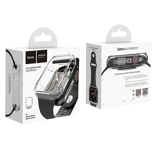 Чехол силиконовый c ремешком для Apple Watch 38/40 (Apple Watch Series 1/2/3/4), WB09, HOCO