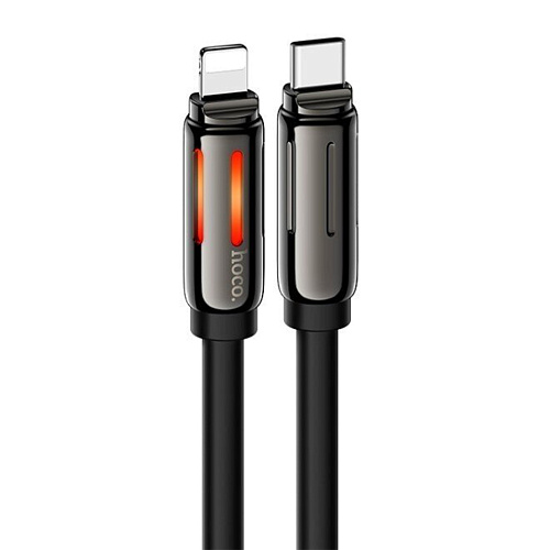 Кабель Lightning to Type-C (PD), HOCO, U136, 1.2м, цвет черный
