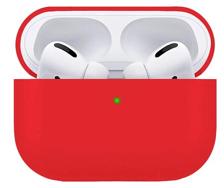 Чехол силиконовый для Airpods Pro/Pro 2, X-CASE, красный