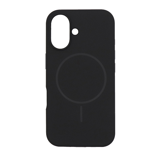 Чехол-накладка для iPhone 16, Silicon Case, магнитный (MagSafe), без лого, X-CASE, черный