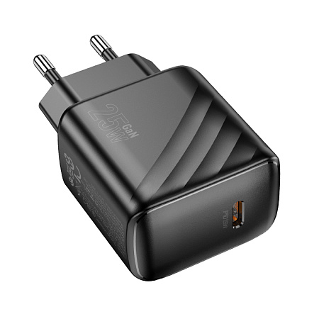 Сетевое зарядное устройство, 1 PD 25W (CS24A), HOCO, черный