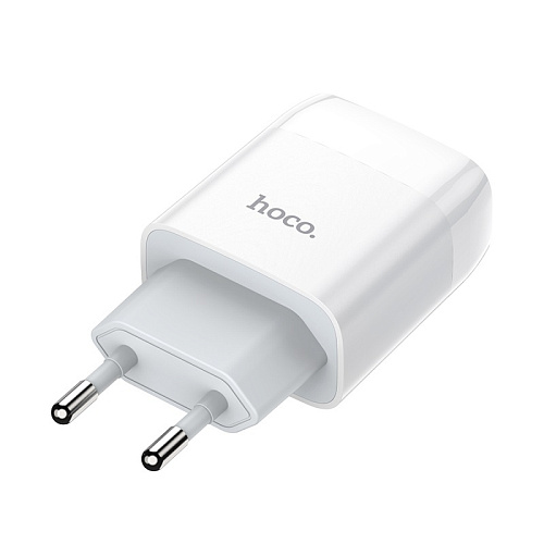 Сетевое зарядное устройство, 1 USB 2.1A (C72A), HOCO, Type-C, белый