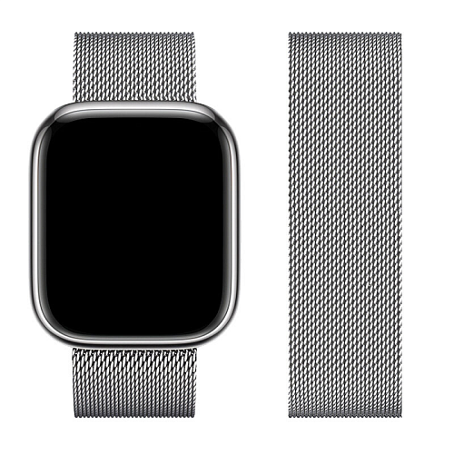Ремешок на руку для Apple Watch 44/45/46/49 мм, HOCO, WA03, Milanese loop, серый