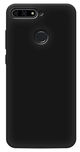 Чехол силиконовый для Honor 7C Pro/Nova 2 Lite/Y7 Prime 2018/Y7-2018, good quality, черный