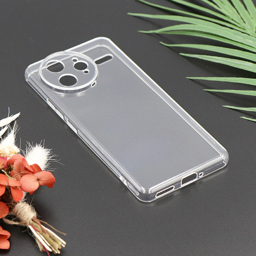 Чехол силиконовый для Xiaomi Poco F7 Ultra/Redmi K80 Pro (5G), с защитой камеры, X-CASE, прозрачный