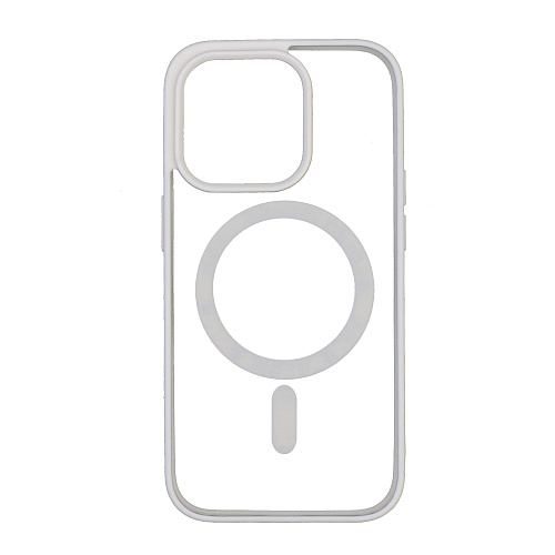 Чехол силиконовый для iPhone 14 Pro (6.1), Магнитный (MagSafe), X-CASE, белый